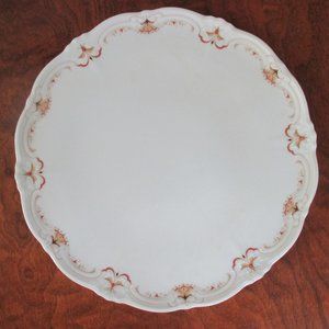 Tirschenreuth Baronesse 12.5 inch cake plate or platter Vintage Bavarian China